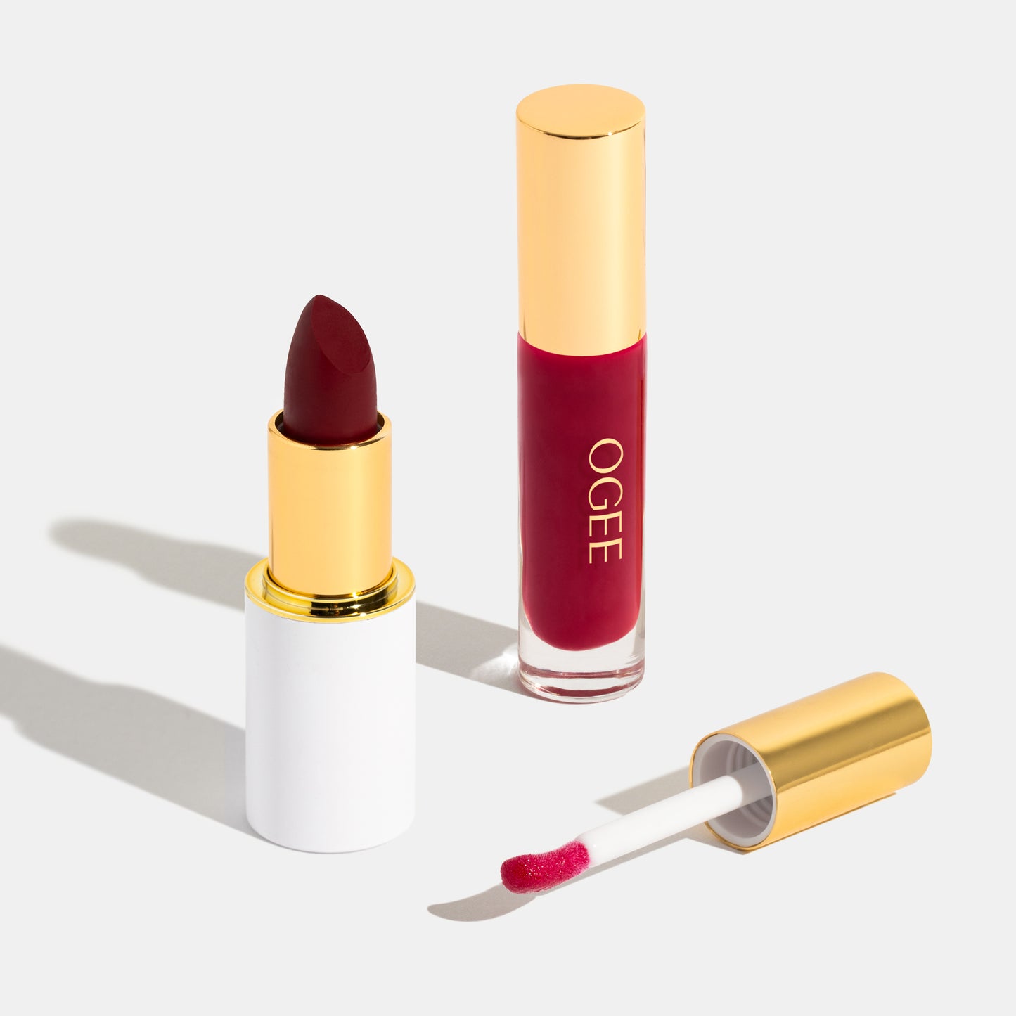 Muse - Sculpted Lipstick Baccara & Lip Gloss Thistle