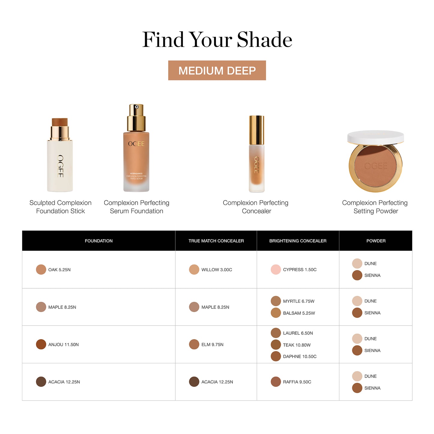 Maple 8.25 N - Medium deep with golden bronze undertones