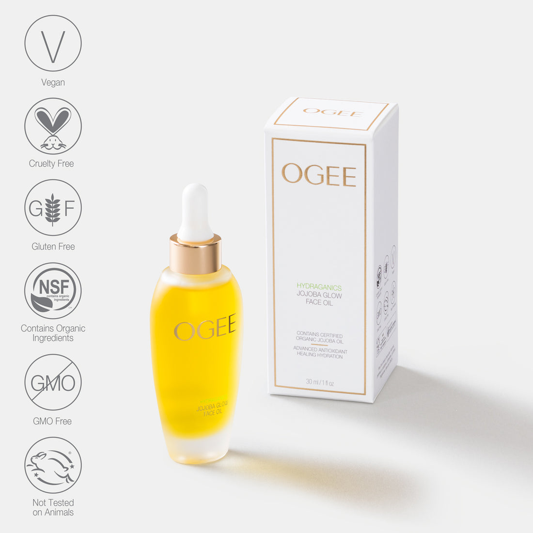 Natural & Organic Face Oil Jojoba Glow Face Oil Ogee